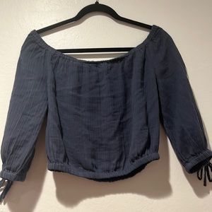 ROXY long sleeve crop top